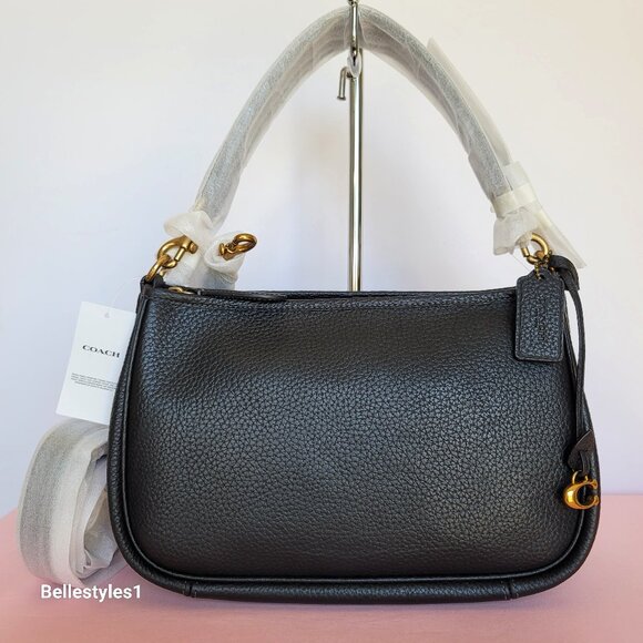 COACH Handbags - COACH Cary Soft Pebbled Leather with Convertible Straps Crossbody- Black color